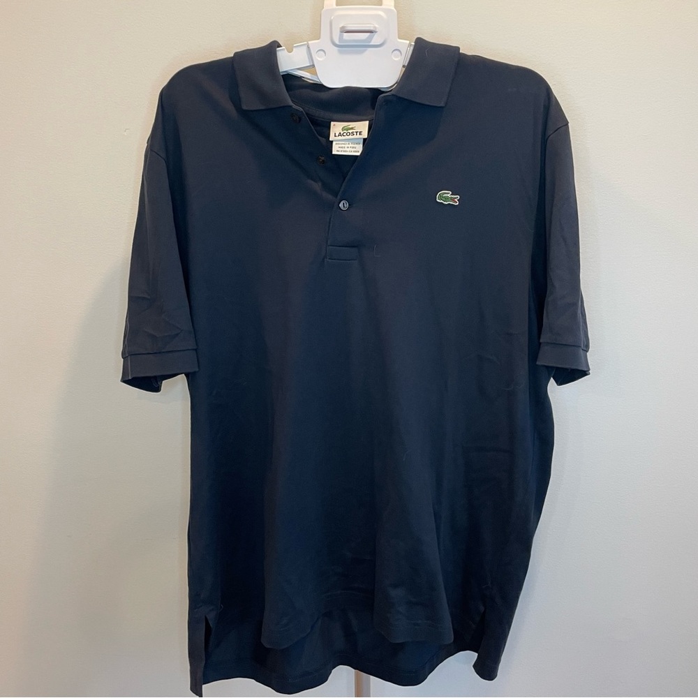 NWOT Lacoste Navy Blue Polo Short Sleeve Shirt Size 6